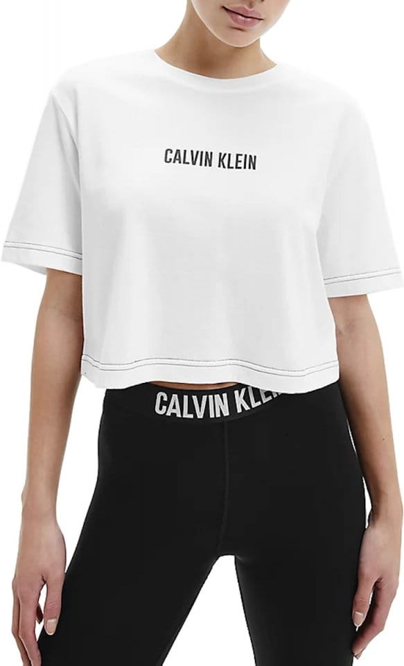 Φανέλα Calvin Klein Calvin Klein Open Back Cropped T-Shirt