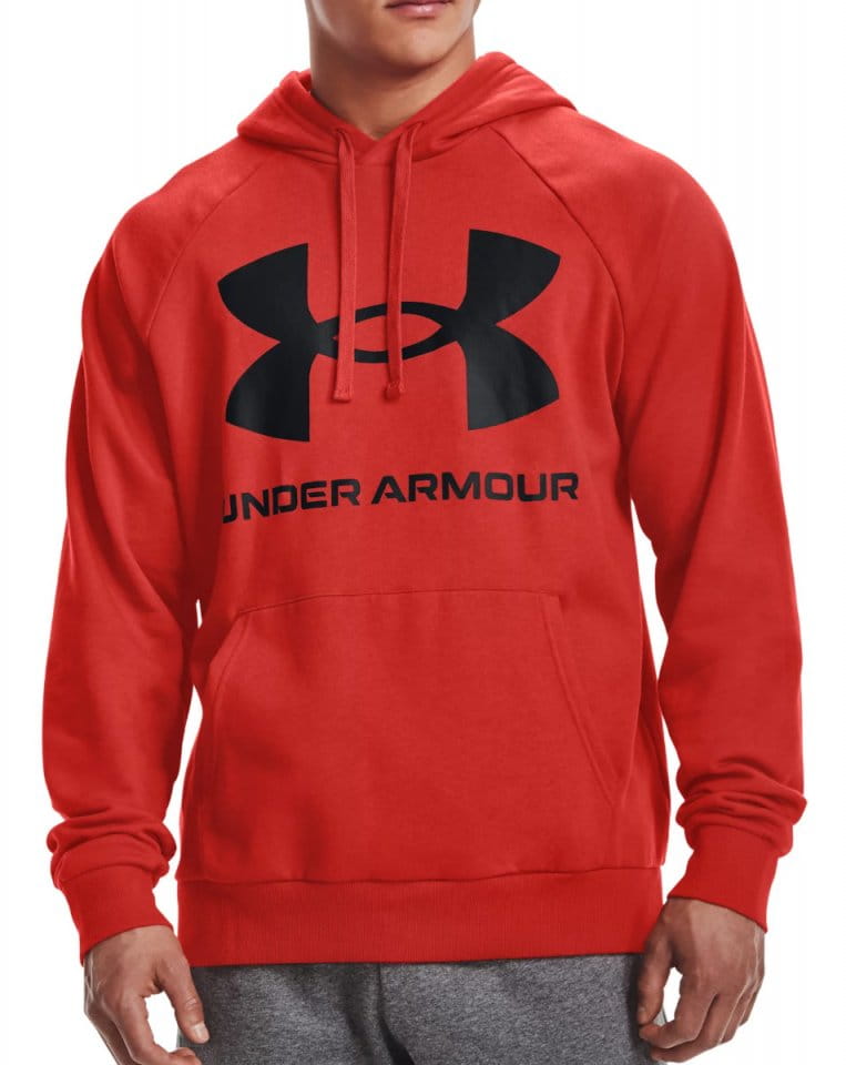 Φούτερ-Jacket με κουκούλα Under Armour UA Rival Fleece Big Logo HD-ORG