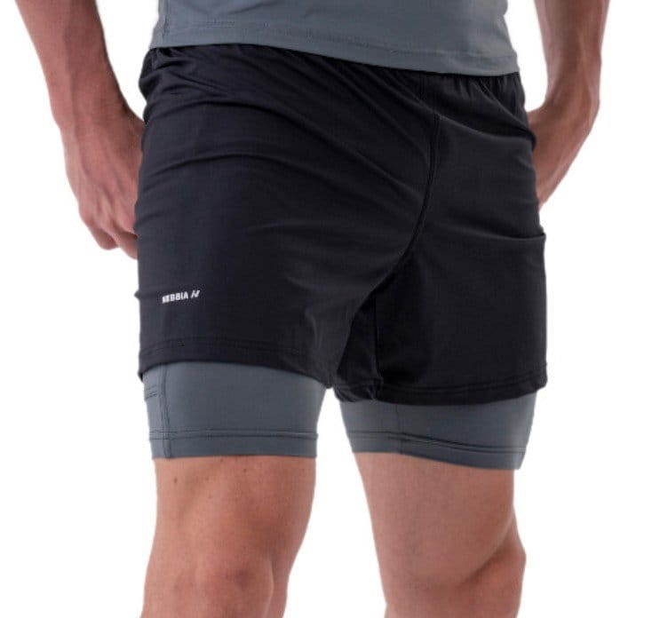 Σορτς Nebbia Double-Layer Shorts with Smart Pockets